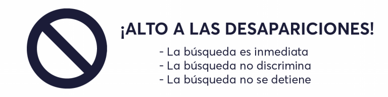 "Alto a las Desapariciones"
